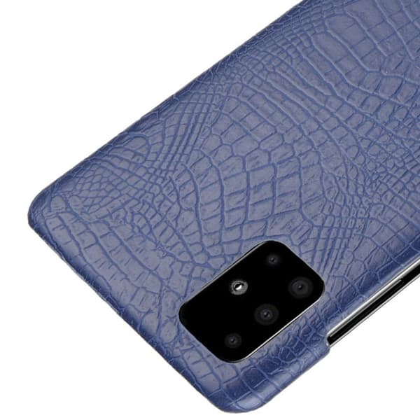Croco cover - Samsung Galaxy A71 - Mørkeblå Blue