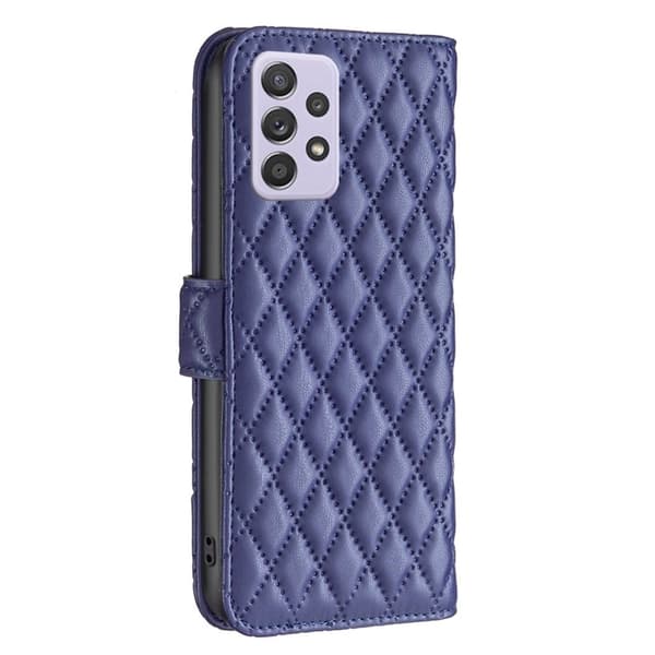 Rhombus mat Samsung Galaxy A52 5G / Samsung Galaxy A52 flip etui - Blå Blue