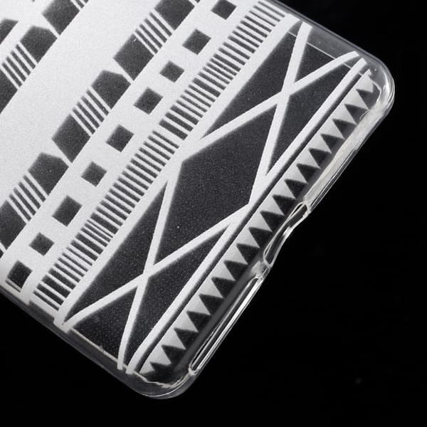 Blixen Sony Xperia E5 Tunt Plastskal - Geometriskt Mönster Transparent
