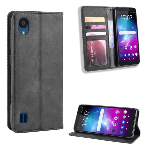 Bofink Vintage ZTE Blade A5 2019 kotelot - Musta Black