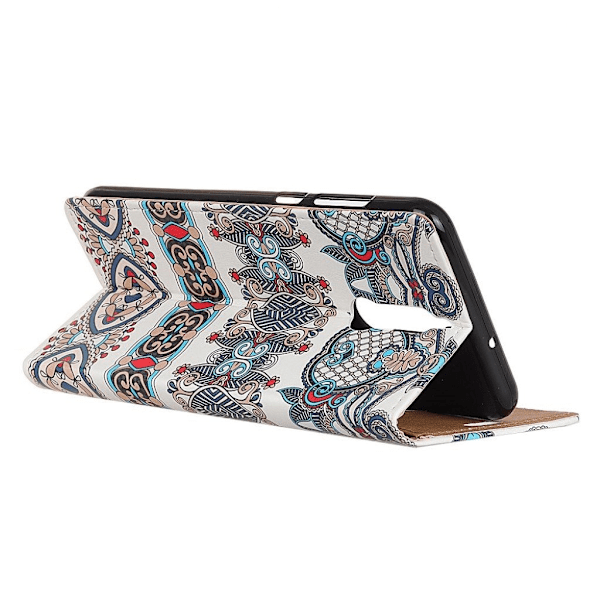 Huawei Mate 10 Lite kunstlær/silikon cover - Gamle mønstre Multicolor