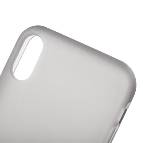 iPhone 9 Plus Liukuestoinen Joustava Silikooni Muovinen Takasuoj Silver grey