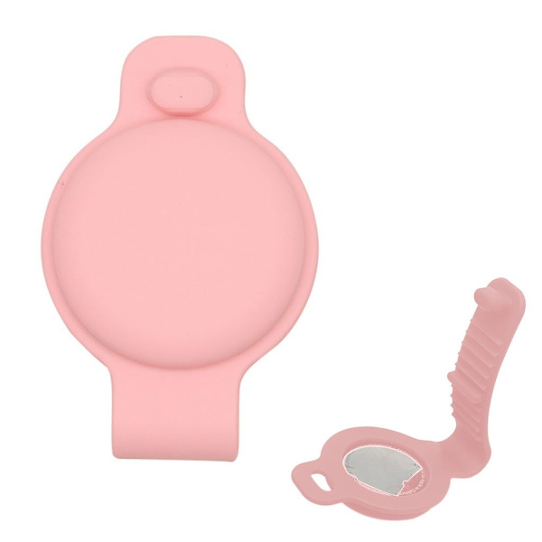 AirTags silikonskydd med clipsdesign - Rosa Rosa