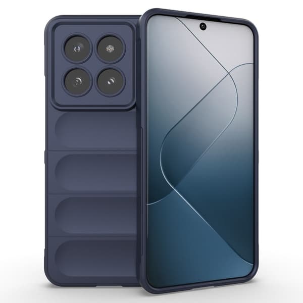Deksel med mykt grep for Xiaomi 14 Pro - Blå Blue