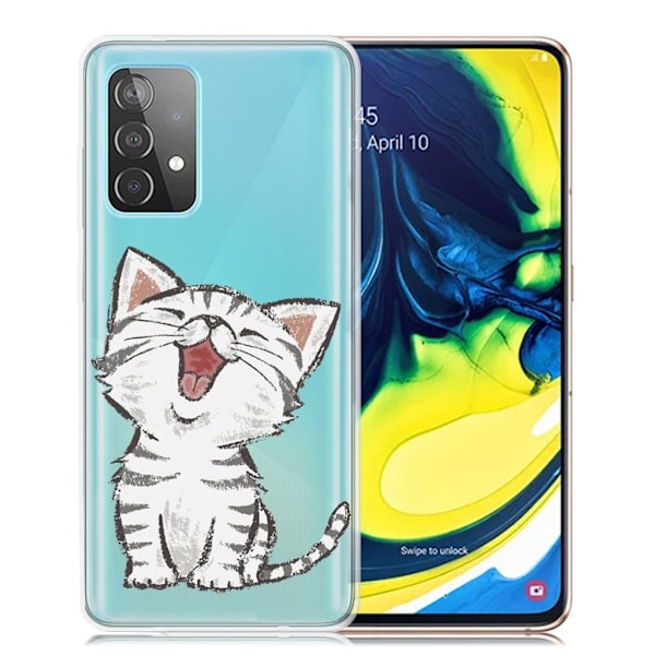 Deco Samsung Galaxy A82 5G Etui - Katt White