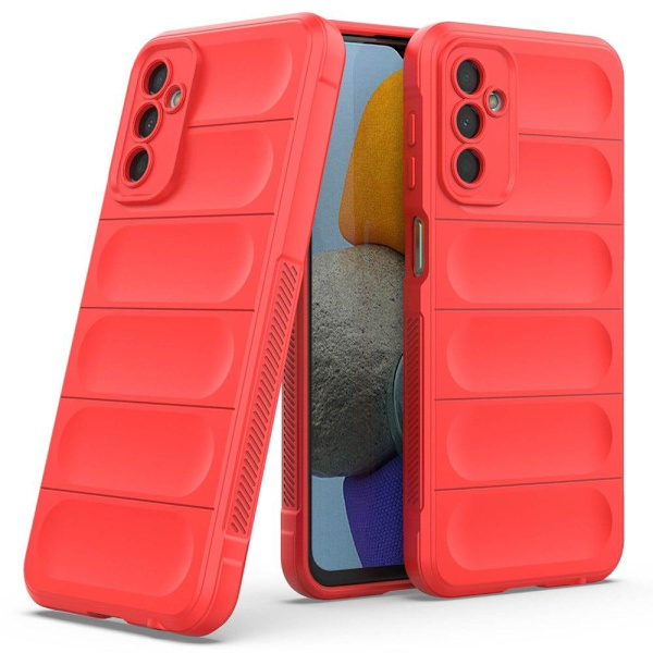 Mjukt greppformat Samsung Galaxy M23 / Samsung Galaxy F23 skal - Röd Röd