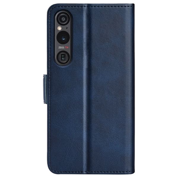 Skinn-etui i lommebok-stil for Sony Xperia 1 VI - Blå Blue