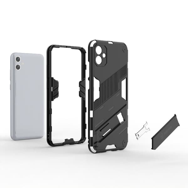 Iskunkestävä hybridikotelo Samsung Galaxy A04e - Hopea Silver grey