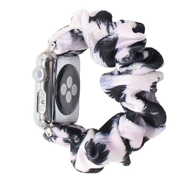 Apple Watch Series 6 / 5 40mm pulserende hårbåndsarmbånd - Sort Fjer Black
