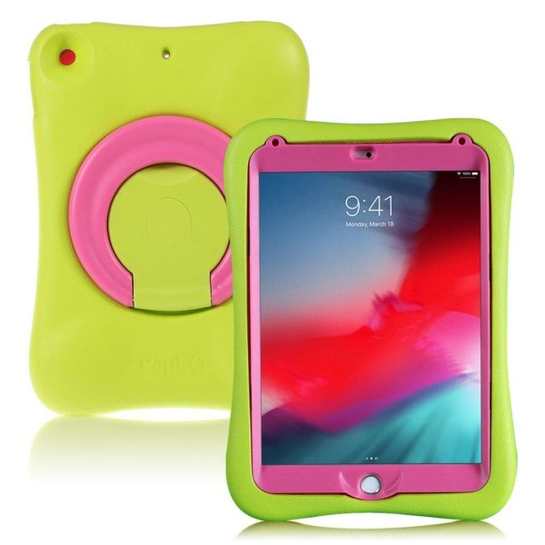 PEPKOO iPad Mini (2019) shockproof case - Green / Rose Green