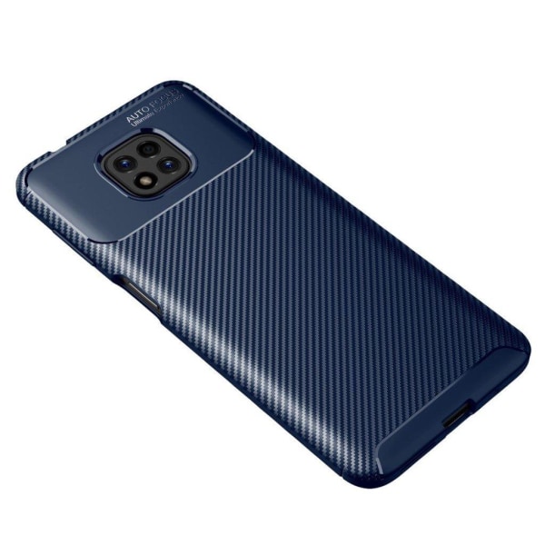 Carbon Shield Motorola Moto G Power (2021) skal - Blå Blå