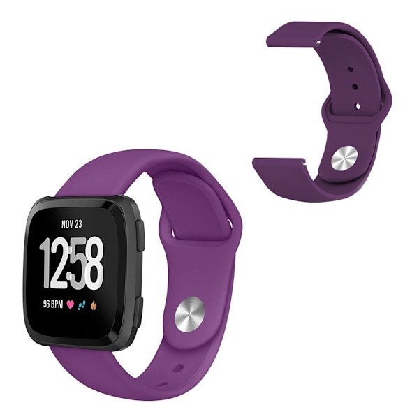 Fitbit Versa 2 / Versa Lite silikoninen kellonauha - Violetti Purple