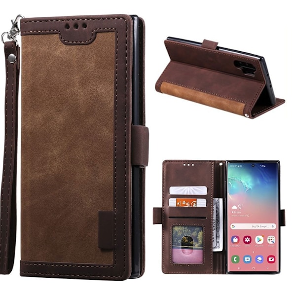 Suburbian läder Samsung Galaxy Note 10 Plus fodral - Brun Brun