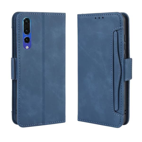 Modernt Huawei P20 Pro fodral med plånbok - Blå Blå