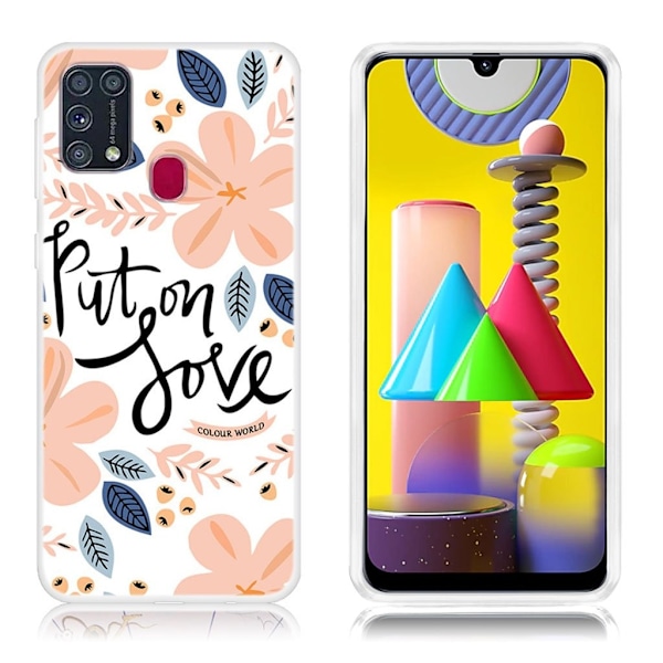 Deco Samsung Galaxy M31 kuoret - Kukka Kuvio Multicolor
