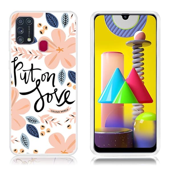 Deco Samsung Galaxy M31 skal - Blommönster multifärg