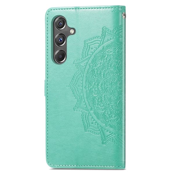 Mandala Samsung Galaxy A15 læderetui - Grøn Green