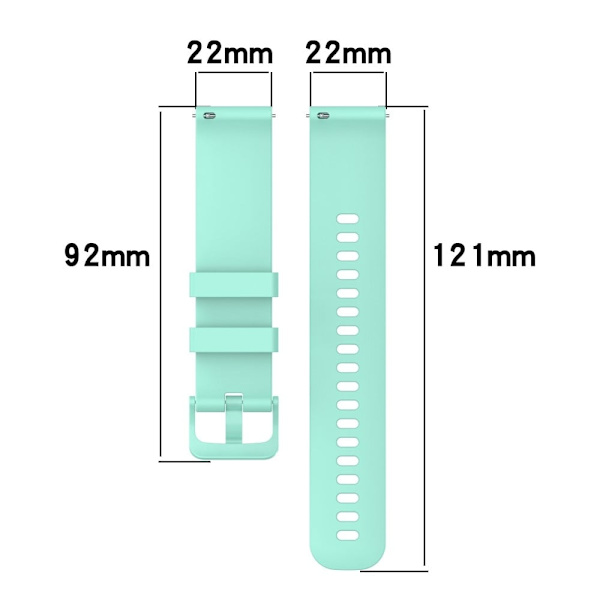 Garmin Forerunner 265 / Forerunner 255 Silicone Watch Band 22mm Quick Release Replacement Strap - Lysegul Yellow