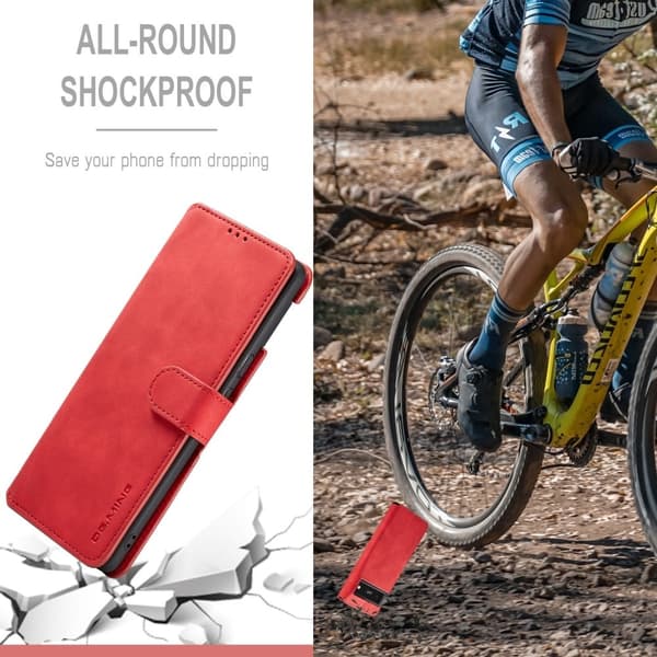 DG.Ming Google Pixel 6 Pro Retro Etui - Rød Red