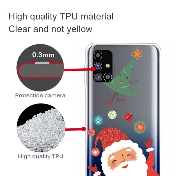 Juletaske til Samsung Galaxy M51 - Julegaver Red