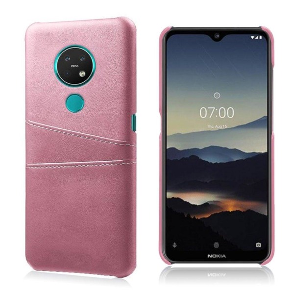 Dual Card case - Nokia 7.2 / 6.2 - Rose Gold Pink