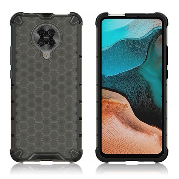 Bofink Honeycomb Xiaomi Redmi K30 Pro / Poco F2 Cover - Grå Silver grey