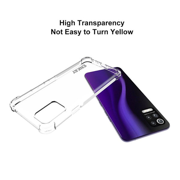 ENKAY klart faldsikkert etui til LG Q52 / K52 / K62 Transparent