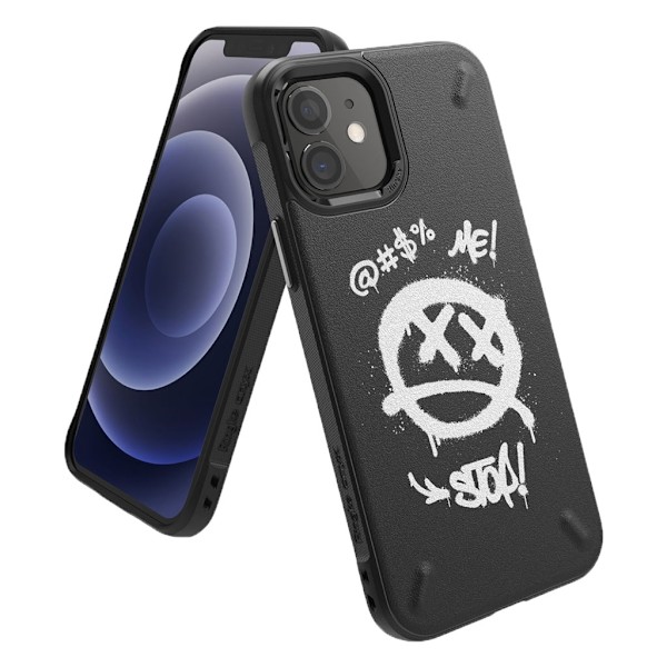 Ringke ONYX DESIGN - iPhone 12 mini - Graffiti Svart