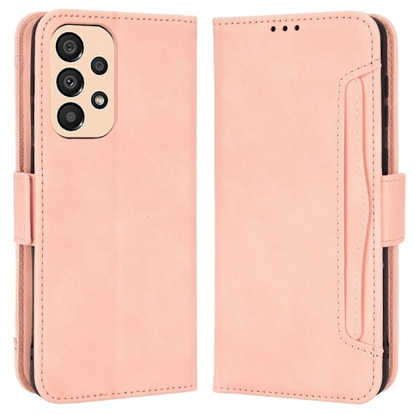 Moderne Samsung Galaxy A33 5G læderetui med pung - Pink Pink