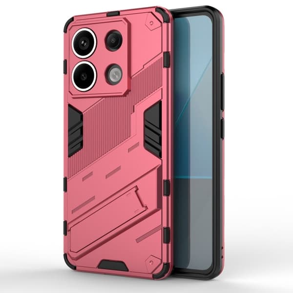 Støtsikkert hybriddeksel med et moderne preg for Xiaomi Redmi Note 13 Pro 5G  - Rose Pink