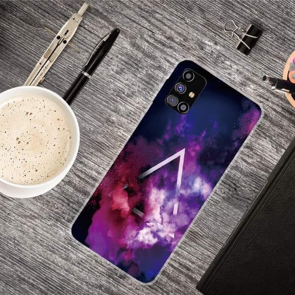 Deco Samsung Galaxy M51 Etui - Lilla / Rose Purple