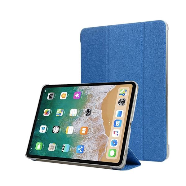 iPad Pro 11 inch (2018) vikbart syntetläder tablett skyddsfodral - Mörk Blå Blå