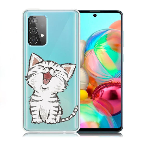Deco Samsung Galaxy A72 5G etui - kat Silver grey