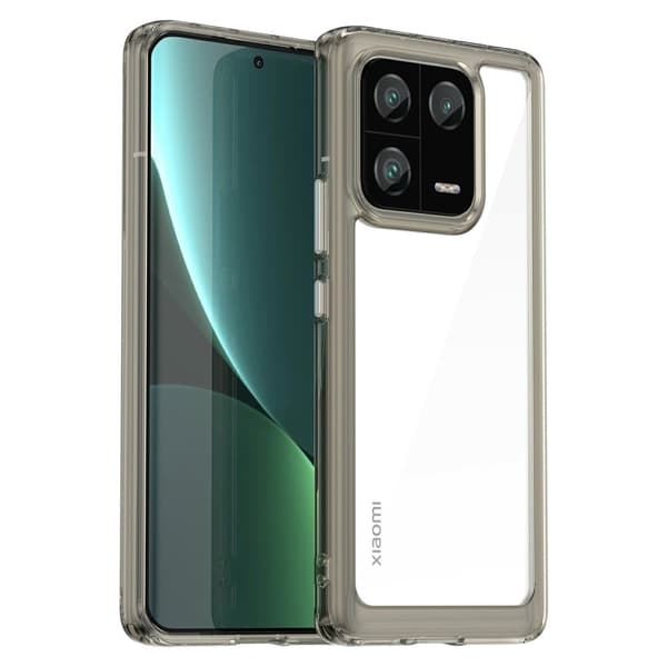 Xiaomi 13 Pro smart akryldeksel - Gjennomsiktig Grå Silver grey