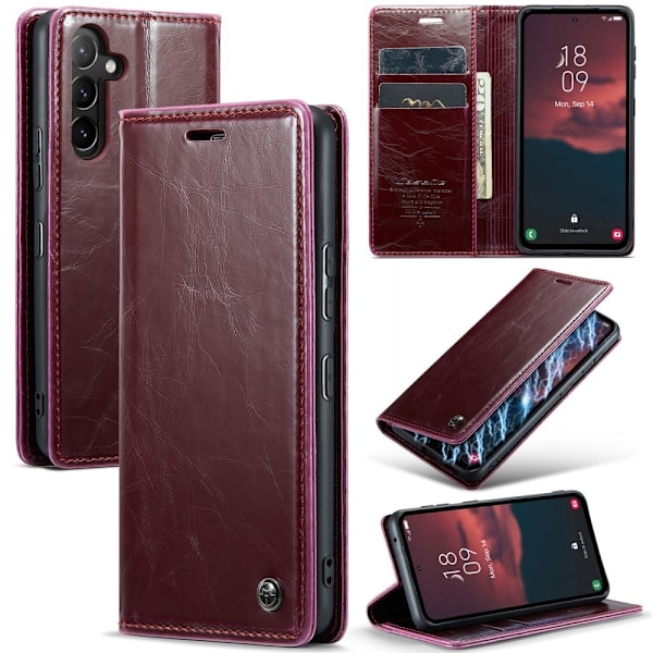 CaseMe Samsung Galaxy A54 Smooth Suojakotelo - Punainen Red