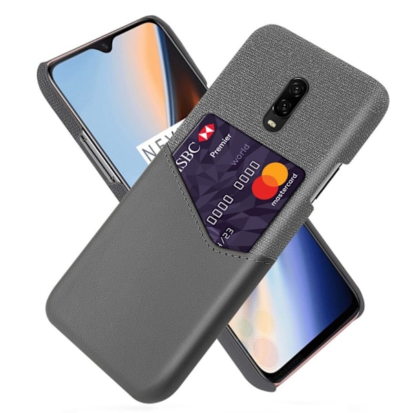 Bofink OnePlus 7 skal med korthållare - Silver/Grå Silvergrå