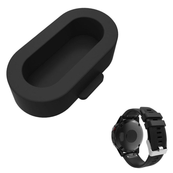 10stk Garmin Fenix 5S / Fenix 5 / Fenix 5X støvtæt silikonestik Black