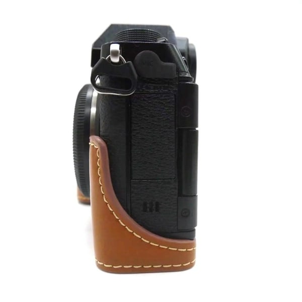Fujifilm X-S10 læder cover til halv krop - Brun Brown