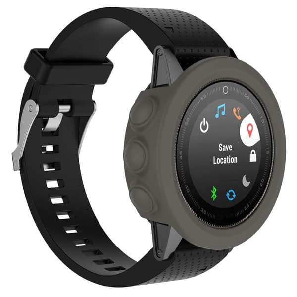 Garmin Fenix 5S / 5S Plus silikonöverdrag - Grå Silvergrå