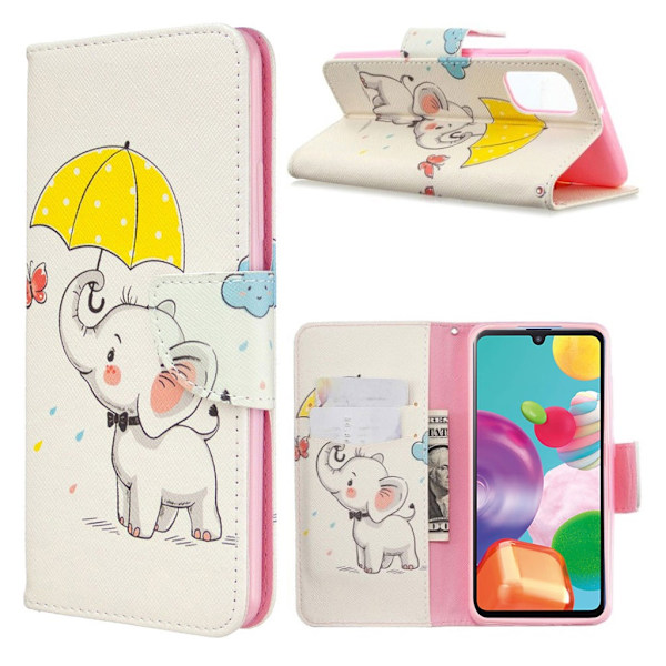 Wonderland Samsung Galaxy A41 Etui - Elefant White