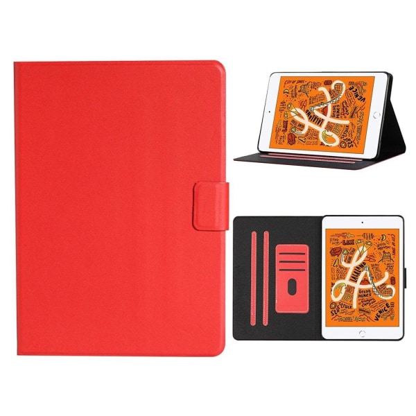 iPad Mini (2019) simple leather case - Red Röd