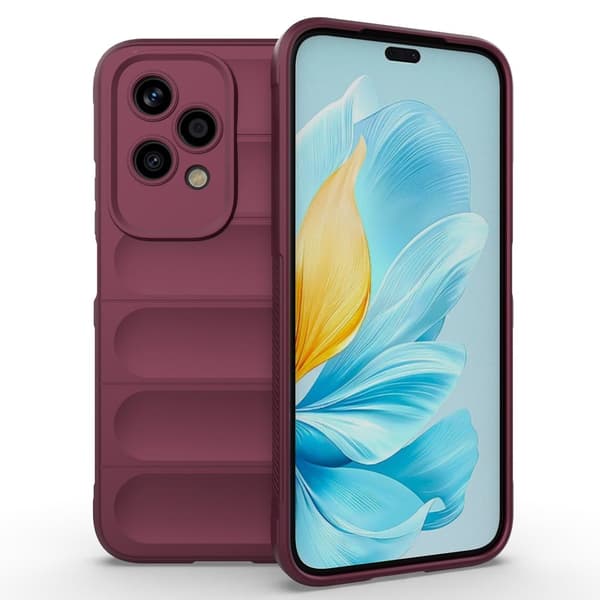 Blødt grebsformet Honor 200 Lite cover - Rødvin Red