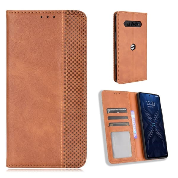 Bofink Vintage Xiaomi Black Shark 4 / 4 Pro Læder Etui - Brun Brown