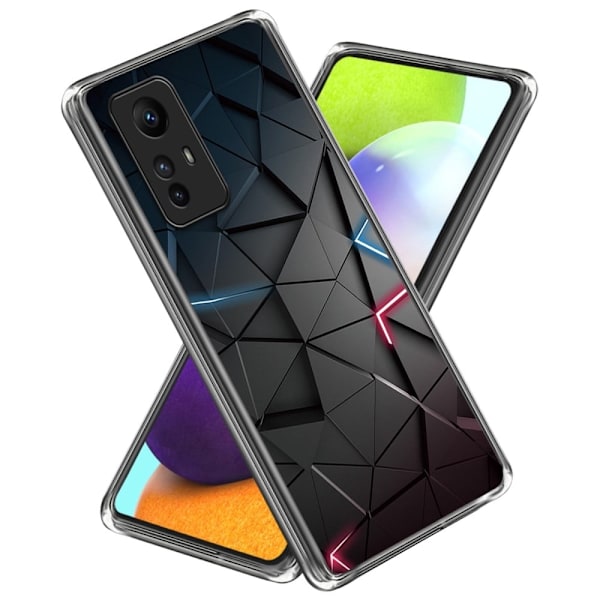 Deco Xiaomi Redmi Note 12S cover - Sort Trekant Black