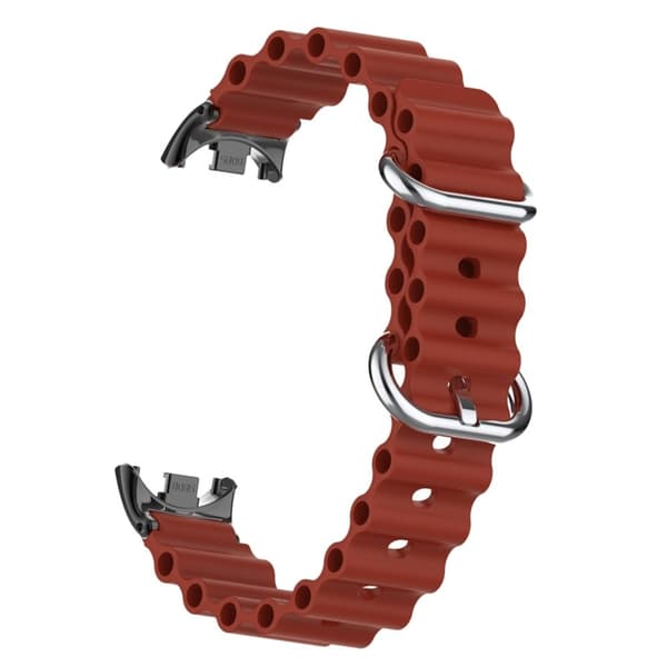 Xiaomi Smart Band 8 silikonrem med kontakt - Vinrød Red