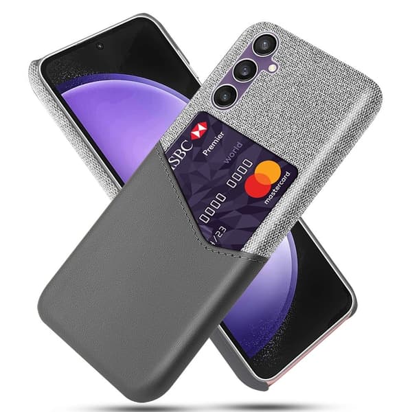 Bofink Samsung Galaxy S23 FE kortskal - Silver/Grå Silvergrå
