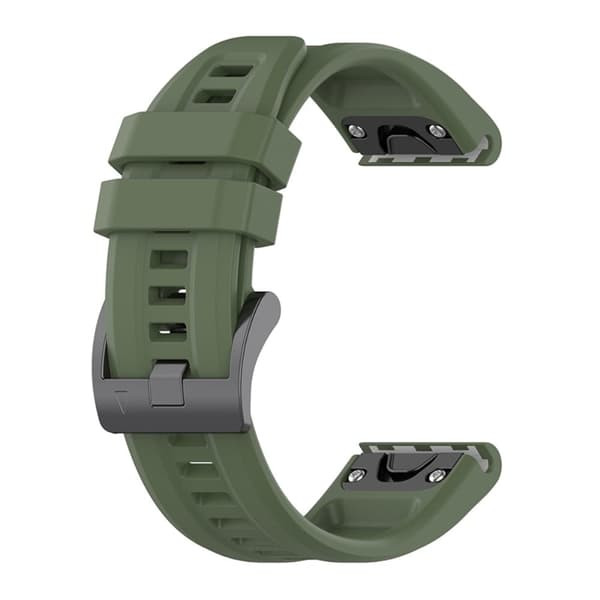 Garmin Fenix 7X / 7X Solar / Tactix 7 klockarmband i silikon - Midnattsgrön Grön