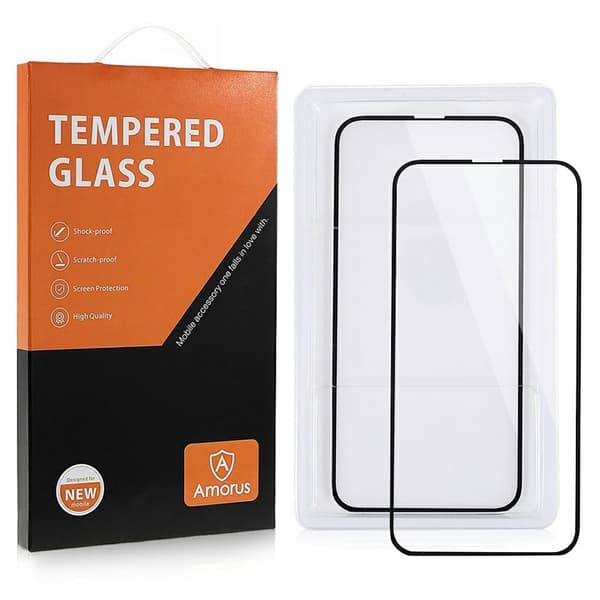 2 st AMORUS extra starkt glas skärmskydd för Samsung Galaxy A16 Transparent