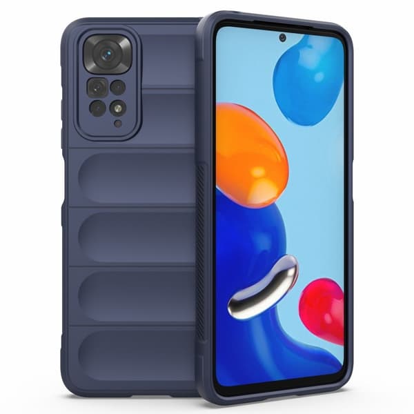 Deksel med mykt grep for Xiaomi Redmi Note 11S / Xiaomi Redmi Note 11 - Mørkeblå Blue