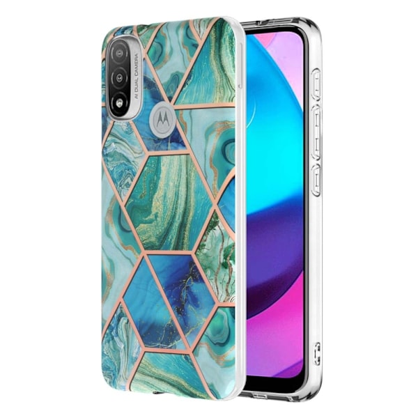 Marble Motorola Moto E30 / E20 / E40 Etui - Grøn Green